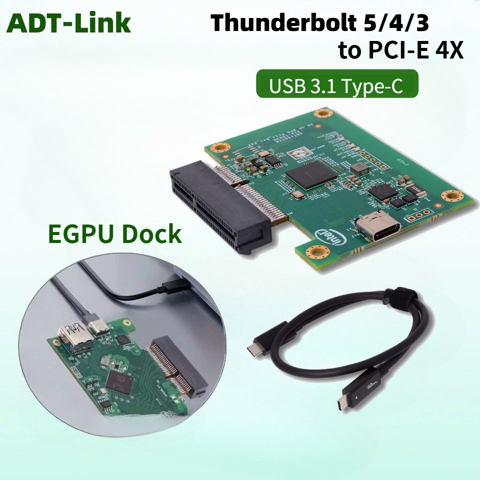 Gpu External Dock Egpu Thunderbolt 4 - Thunderbolt 5/4対応 PCIE 4X 外付けGPU拡張ドック USB4コアアダプターボード